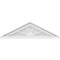 Ekena Millwork Peaked Cap 4 Spoke Architectural Grade PVC Pediment, 26"W x 7-1/2"H x 2"P (Pitch 6/12) PEDPS026X075PKC04 - alternate 6